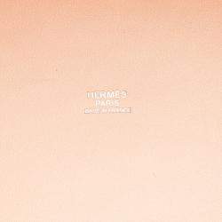 Pre Owned حقيبة هيرمس كاباس ه ان بيا 40 قماش H أبيض وبرتقالي سويفت