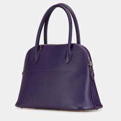 Pre Owned حقيبة هيرمس بوليد 27 إبصوم بنفسجي
