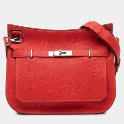 مملوكة مسبقًا Hermes Red Clemence Jypsiere 28