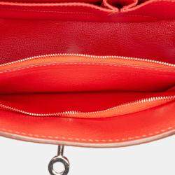 مملوكة مسبقًا Hermes Red Clemence Jypsiere 28