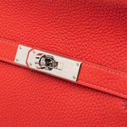مملوكة مسبقًا Hermes Red Clemence Jypsiere 28