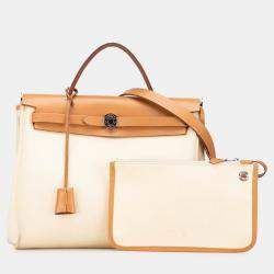 Pre Owned حقيبة هيرمس بني 31 توال هيرباج زيپ