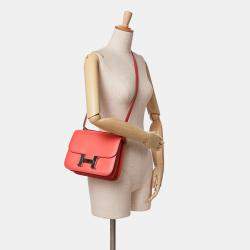 Pre Owned Hermes Orange Epsom Constance 24