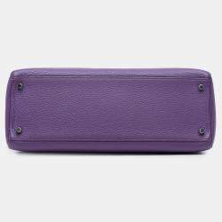 Pre Owned حقيبة هيرمس كيلي ريتورن 35 جلد توغو بنفسجي