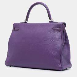 Pre Owned حقيبة هيرمس كيلي ريتورن 35 جلد توغو بنفسجي