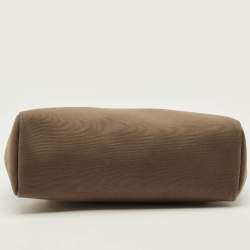 مملوكة مسبقًا Hermès Herbag 31 Khaki/Brown Canvas and Leather Bag