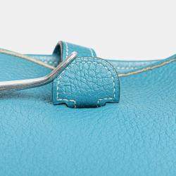 مملوكة مسبقًا Hermes Blue Clemence Evelyne II GM