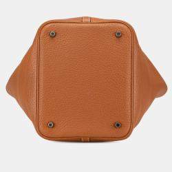 مملوكة مسبقًا Hermes Brown Clemence Picotin 22