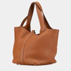 مملوكة مسبقًا Hermes Brown Clemence Picotin 22
