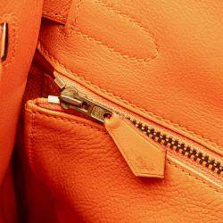 Pre Owned حقيبة هيرمس كيلي ريتورني 32 جلد غوليفر برتقالي