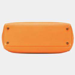 Pre Owned حقيبة هيرمس كيلي ريتورني 32 جلد غوليفر برتقالي