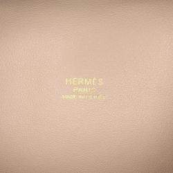 Pre Owned Hermes Brown Veau Grizzly and Swift Toolbox 33