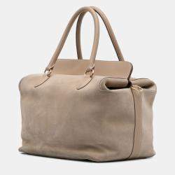 Pre Owned Hermes Brown Veau Grizzly and Swift Toolbox 33