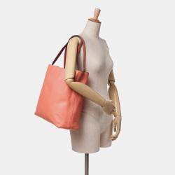 Pre Owned Hermes Pink Red Clemence Double Sens 36