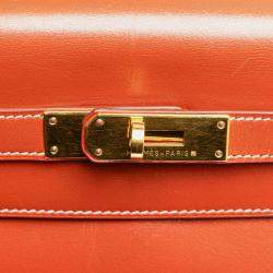Pre Owned Hermes Red Box Calf Kelly Retourne 32