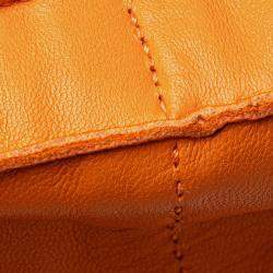 Pre Owned Hermes Orange Milo Clou de Selle Crossbody
