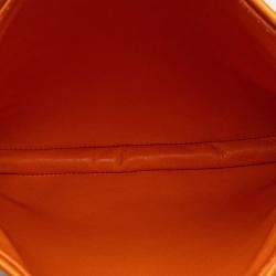 Pre Owned Hermes Orange Milo Clou de Selle Crossbody