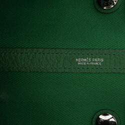 Pre Owned Hermes Green Toile and Negonda Garden Party 36