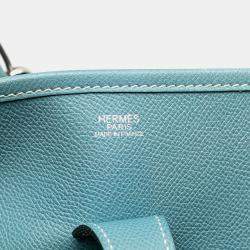 مملوكة مسبقًا Hermes Blue Clemence Evelyne II PM