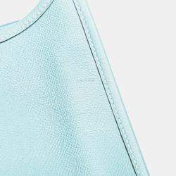 مملوكة مسبقًا Hermes Blue Clemence Evelyne II PM