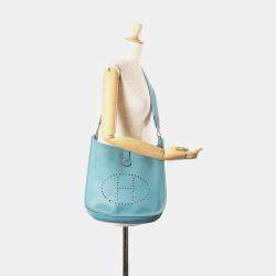 مملوكة مسبقًا Hermes Blue Clemence Evelyne II PM