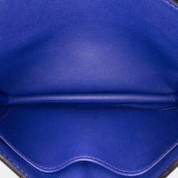 Pre Owned حقيبة هيرمس كونستانس 18 سوفت زرقاء صغيرة