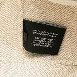 Pre Owned حقيبة هيرمس بريدي أ براك قماش أزرق أخضر صغيرة