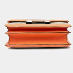 Pre Owned Hermes Orange Doblis and Swift Constance 24