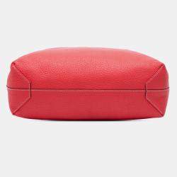 مملوكة مسبقًا حقيبة هيرمس دوبل سنس 36 جلد كليمونس وردي أحمر