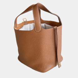 Pre Owned Hermes Picotin Lock 18 Gold with gold hardware