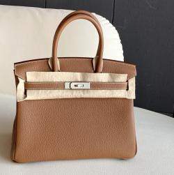 مملوكة مسبقًا Hermes Birkin 30 Gold Togo with Palladium Hardware