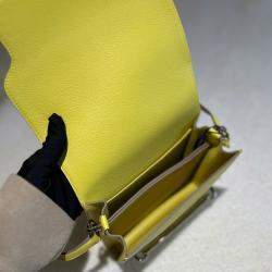 مملوكة مسبقًا حقيبة هيرمس روليس ميني أصفر ليموني مع تجهيزات بلاديوم
