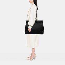 Pre Owned هيرميس بلاك تويلي ميلتير فاشي هانتر هيرباج سحاب ريتورن كابينة 50