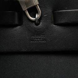 Pre Owned هيرميس بلاك تويلي ميلتير فاشي هانتر هيرباج سحاب ريتورن كابينة 50