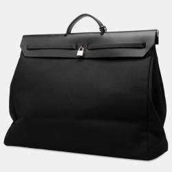 Pre Owned هيرميس بلاك تويلي ميلتير فاشي هانتر هيرباج سحاب ريتورن كابينة 50