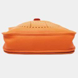 Pre Owned حقيبة هيرمس إيفلين III PM كليمنس برتقالي