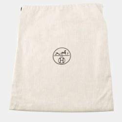 Pre Owned Hermes Blue Toile Aline Grooming Bag