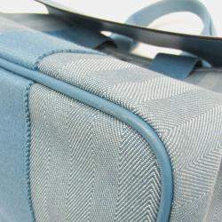 مملوكة مسبقًا حقيبة هيرمس فالباريزو بوليستر قطن أزرق PM