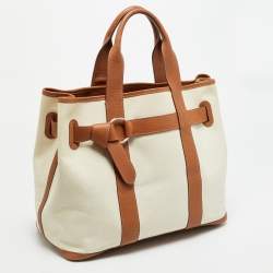 مملوكة مسبقًا حقيبة هيرمس سينتور MM تويال طبيعي جلد نيغوندا ذهبي