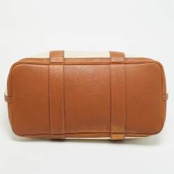 مملوكة مسبقًا حقيبة هيرمس سينتور MM تويال طبيعي جلد نيغوندا ذهبي