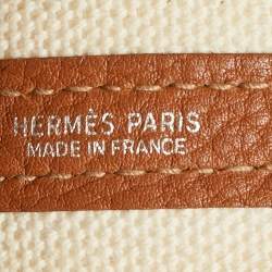 مملوكة مسبقًا حقيبة هيرمس سينتور MM تويال طبيعي جلد نيغوندا ذهبي