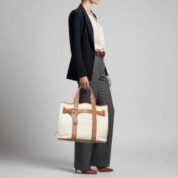 مملوكة مسبقًا حقيبة هيرمس سينتور MM تويال طبيعي جلد نيغوندا ذهبي