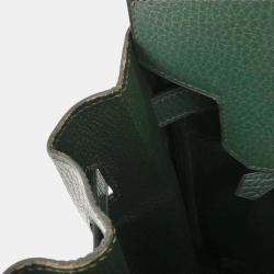 Pre Owned حقيبة هيرمس بيركين 35 أردين لون أخضر داكن