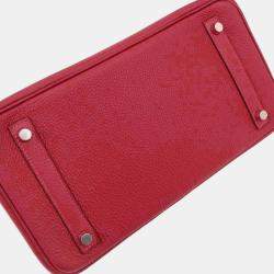 Pre Owned حقيبة هيرمس بيركين 30 روبي جلد توغو