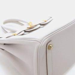 Pre Owned Hermes Gris Pale Togo Birkin 25