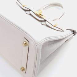 Pre Owned Hermes Gris Pale Togo Birkin 25