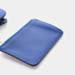 Pre Owned Hermes Bleu France Evercolor Constance Slim Wallet