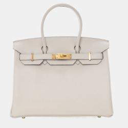Pre Owned Hermes Craie Togo Special Order Birkin 30