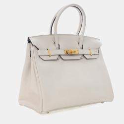 Pre Owned Hermes Craie Togo Special Order Birkin 30
