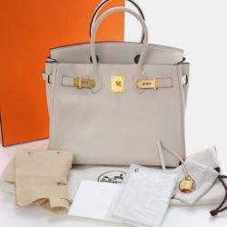Pre Owned Hermes Craie Togo Special Order Birkin 30